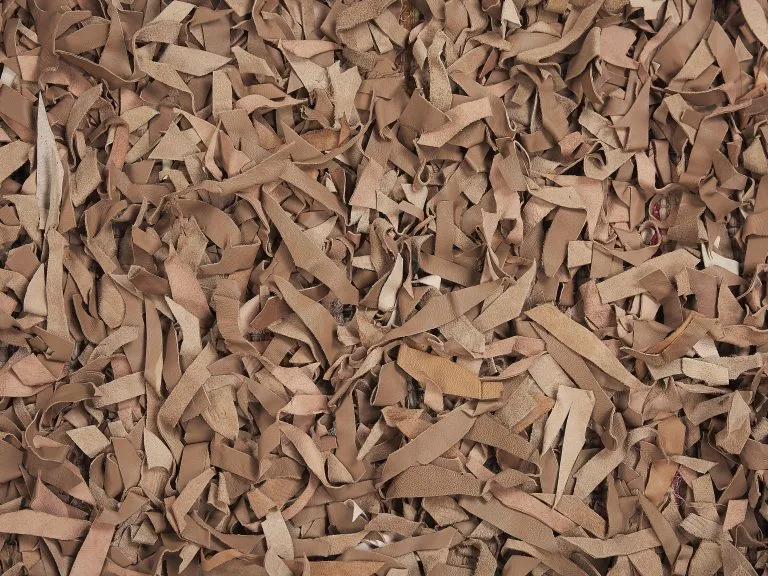 Beliani Dywan Skórzany Beżowy MUT Różne Rozmiary - obrazek 5