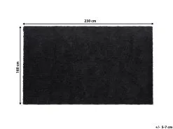 Beliani Dywan Shaggy Czarny DEMRE Różne Rozmiary -Wanny sklep undef src sa picid 683579 type whitesh image 1
