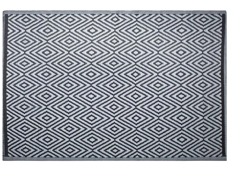 Beliani Dywan Zewnętrzny 150 X 210 Cm Czarny SIKAR
