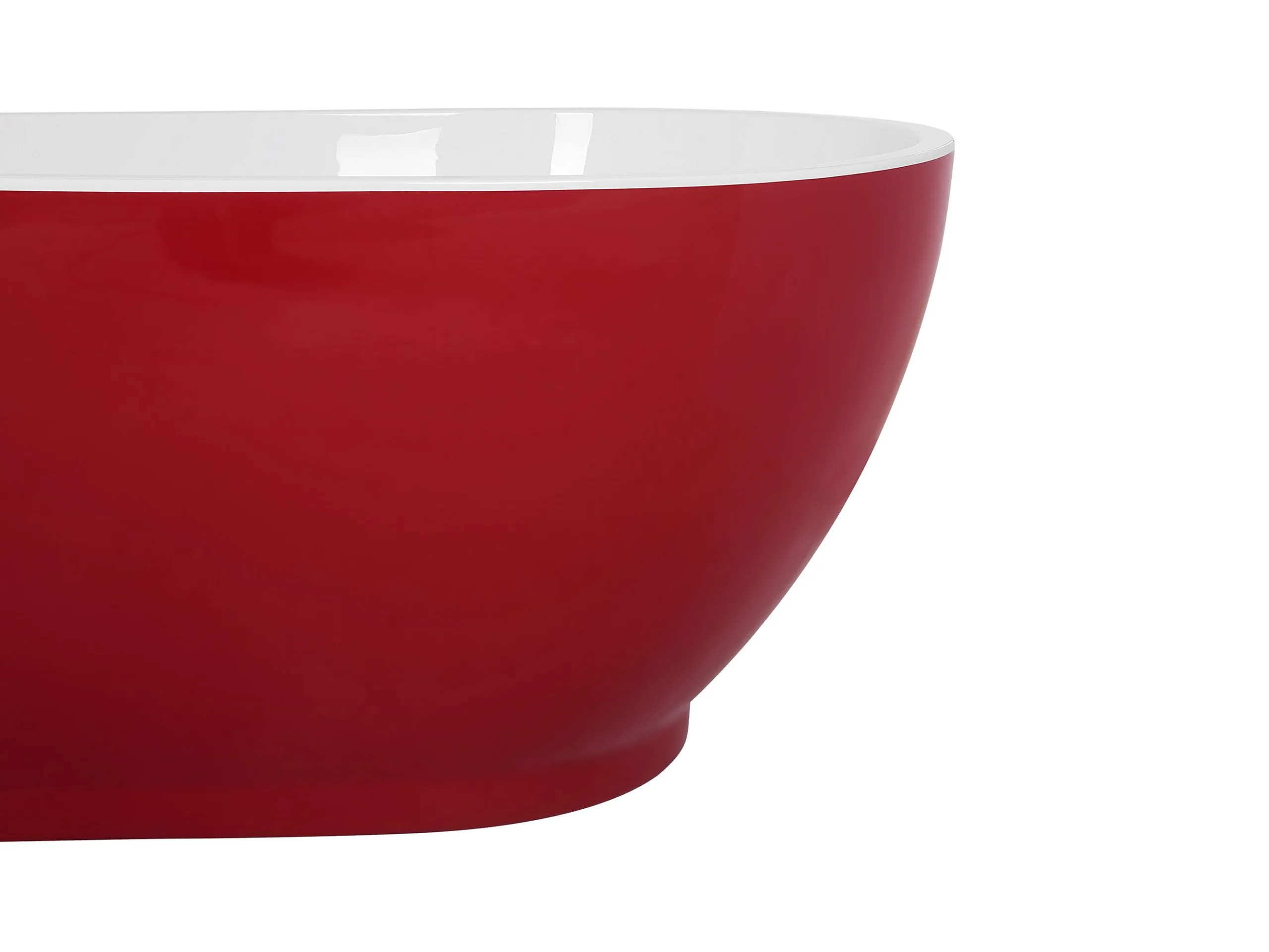 Beliani Wanna Wolnostojąca 173 X 82 Cm Czerwona GUIANA - obrazek 6