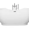 Beliani Wanna Wolnostojąca 170 X 77 Cm Biała BAYLEY