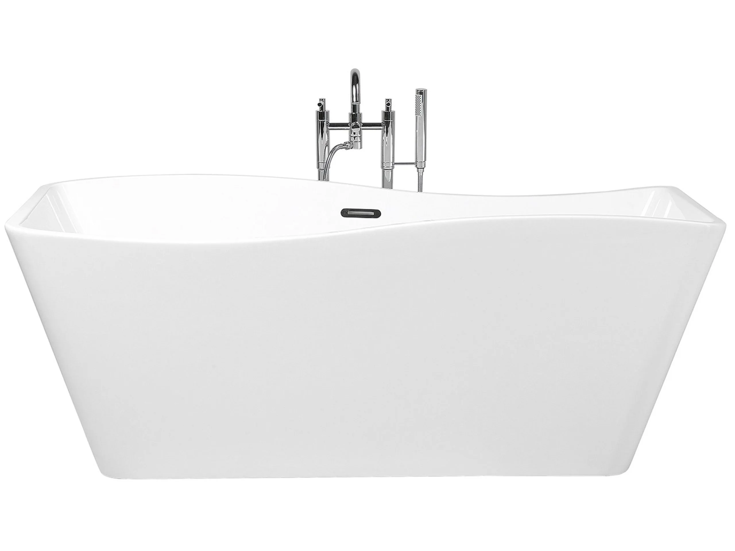 Beliani Wanna Wolnostojąca 170 X 78 Cm Biała MARAVILLA