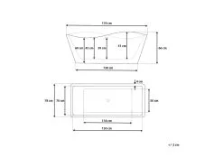 Beliani Wanna Wolnostojąca 170 X 78 Cm Biała MARAVILLA -Wanny sklep undef src sa picid 717597 type whitesh image