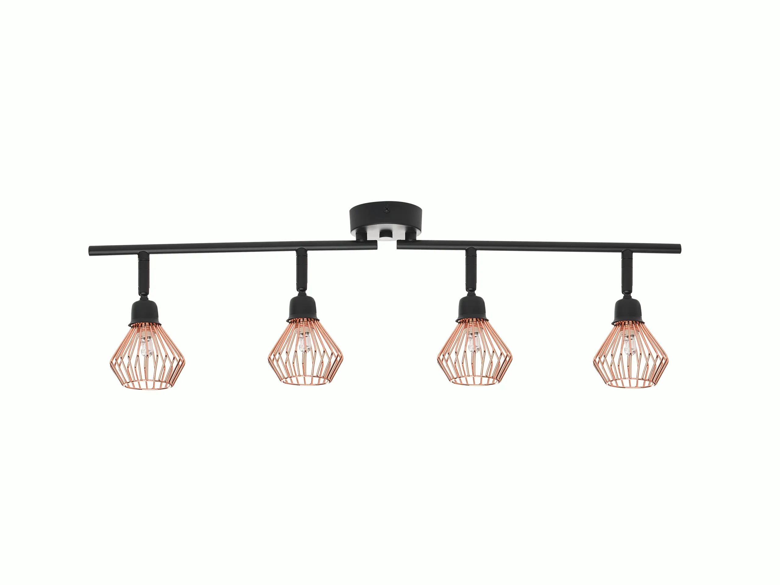 Beliani Lampa Spot 4-punktowa Metalowa Miedziana VOLGA - obrazek 3