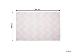 Beliani Dywan Różowo-biały KONARLI Różne Rozmiary -Wanny sklep undef src sa picid 733768 type whitesh image