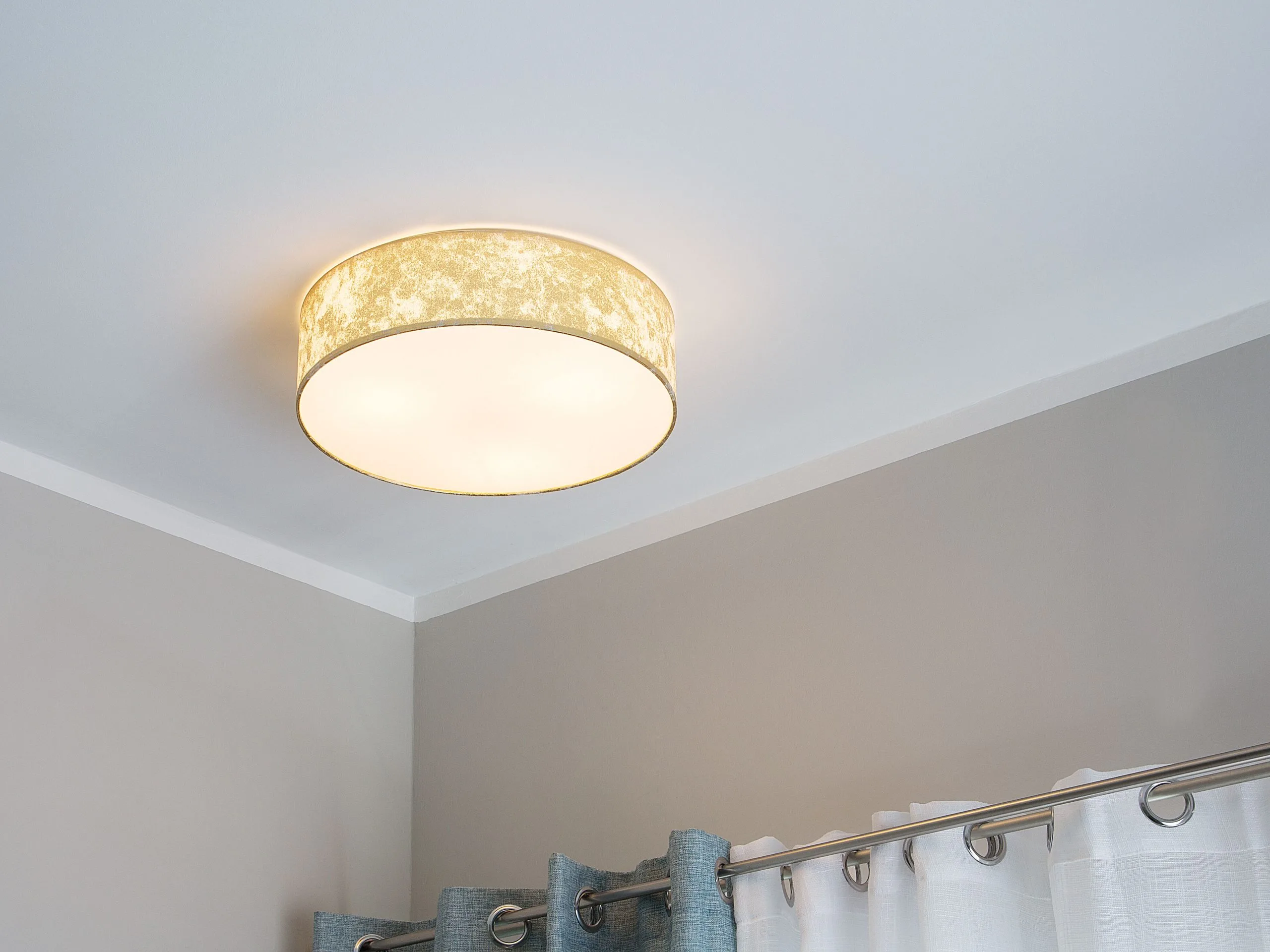 Beliani Lampa Sufitowa Złota RENA - obrazek 2