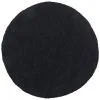 Beliani Dywan Shaggy Okrągły ⌀ 140 Cm Czarny DEMRE
