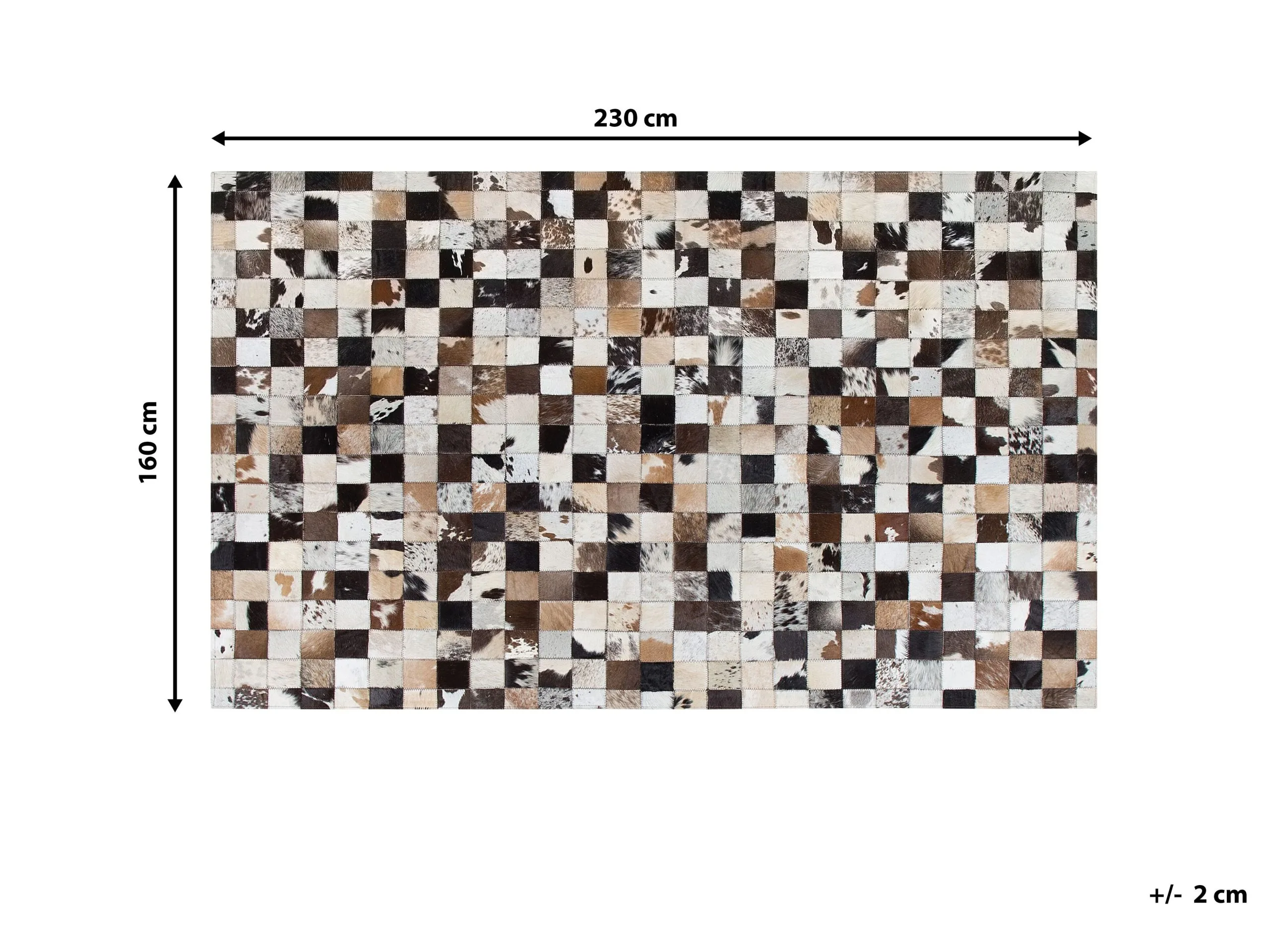 Beliani Dywan Patchwork Skórzany Wielokolorowy CERLI Różne Rozmiary 6 Beliani Dywan Patchwork Skórzany Wielokolorowy CERLI Różne Rozmiary - obrazek 6