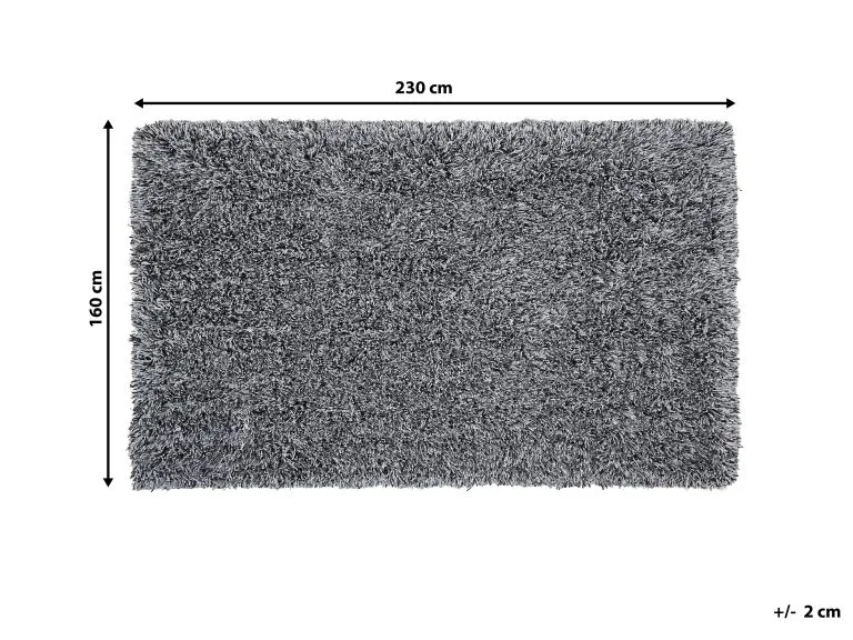 Beliani Dywan Shaggy Czarno-biały CIDE Różne Rozmiary - obrazek 6