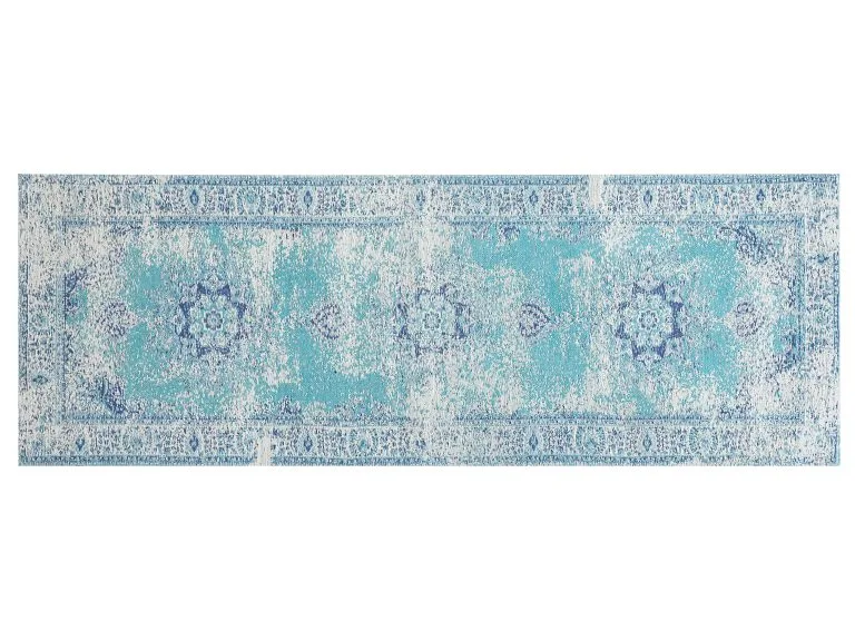 Beliani Dywan Bawełniany Niebieski ALMUS Różne Rozmiary