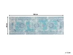 Beliani Dywan Bawełniany Niebieski ALMUS Różne Rozmiary -Wanny sklep undef src sa picid 749275 type whitesh image 1