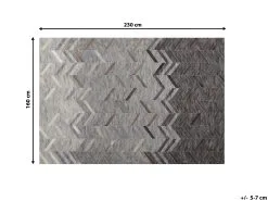 Beliani Dywan Skórzany Szary ARKUM Różne Rozmiary -Wanny sklep undef src sa picid 751228 type whitesh image