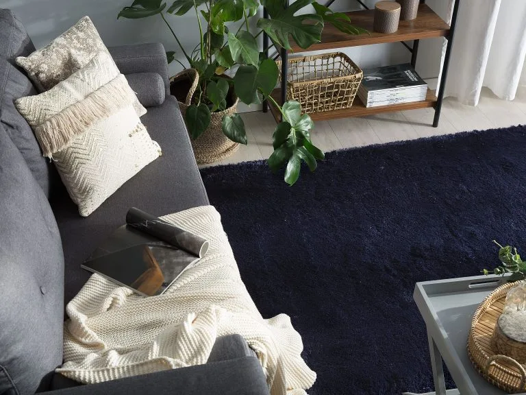 Beliani Dywan Shaggy Niebieski EVREN Różne Rozmiary - obrazek 2