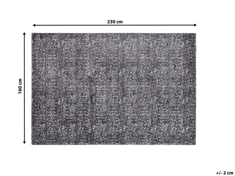 Beliani Dywan Z Wiskozy Szaro-srebrny ESEL Różne Rozmiary - obrazek 6