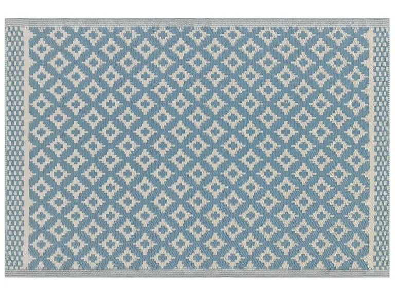 Beliani Dywan Zewnętrzny 120 X 180 Cm Jasnoniebieski THANE