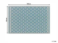 Beliani Dywan Zewnętrzny 120 X 180 Cm Jasnoniebieski THANE -Wanny sklep undef src sa picid 766036 type whitesh image 1