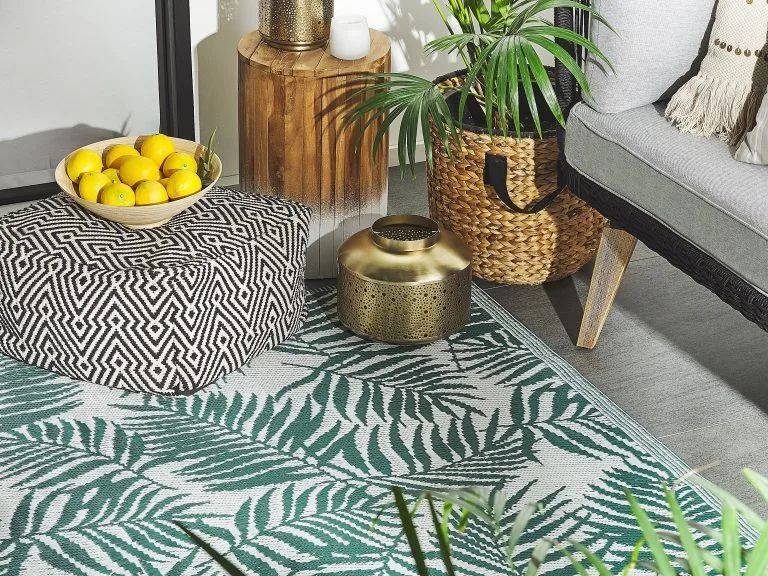 Beliani Dywan Zewnętrzny 120 X 180 Cm Ciemnozielony KOTA - obrazek 2