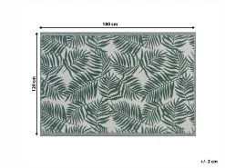 Beliani Dywan Zewnętrzny 120 X 180 Cm Ciemnozielony KOTA -Wanny sklep undef src sa picid 766278 type whitesh image 1