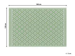 Beliani Dywan Zewnętrzny 120 X 180 Cm Jasnozielony THANE -Wanny sklep undef src sa picid 766320 type whitesh image