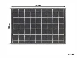 Beliani Dywan Zewnętrzny 120 X 180 Cm Czarno-biały RAMPUR -Wanny sklep undef src sa picid 766421 type whitesh image