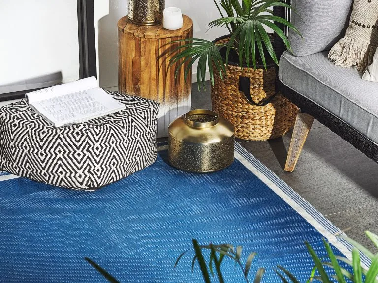 Beliani Dywan Zewnętrzny 120 X 180 Cm Niebieski ETAWAH - obrazek 2