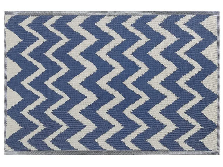 Beliani Dywan Zewnętrzny 120 X 180 Cm Granatowy SIRSA