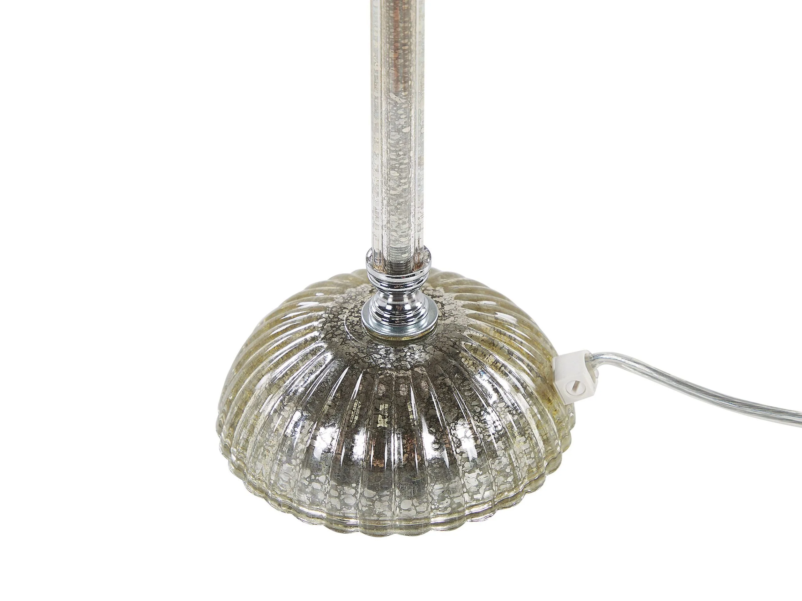 Beliani Lampa Stołowa Metalowa Biała KUBENA 5 Beliani Lampa Stołowa Metalowa Biała KUBENA - obrazek 5