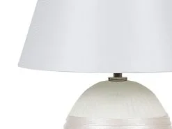 Beliani Lampka Nocna Ceramiczna Kremowa SADO -Wanny sklep undef src sa picid 777561 type whitesh image