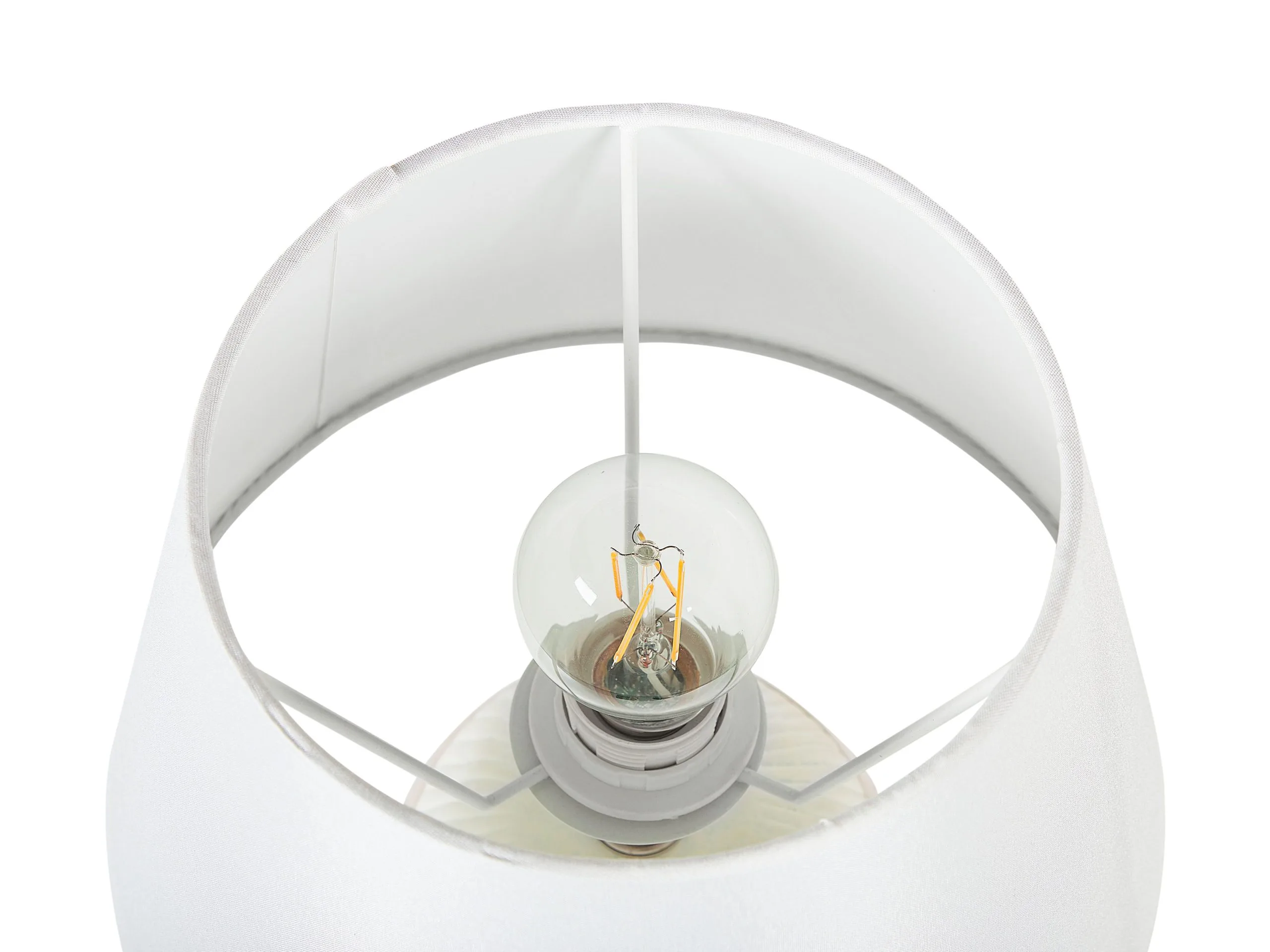 Beliani Lampka Nocna Ceramiczna Kremowa SADO - obrazek 6