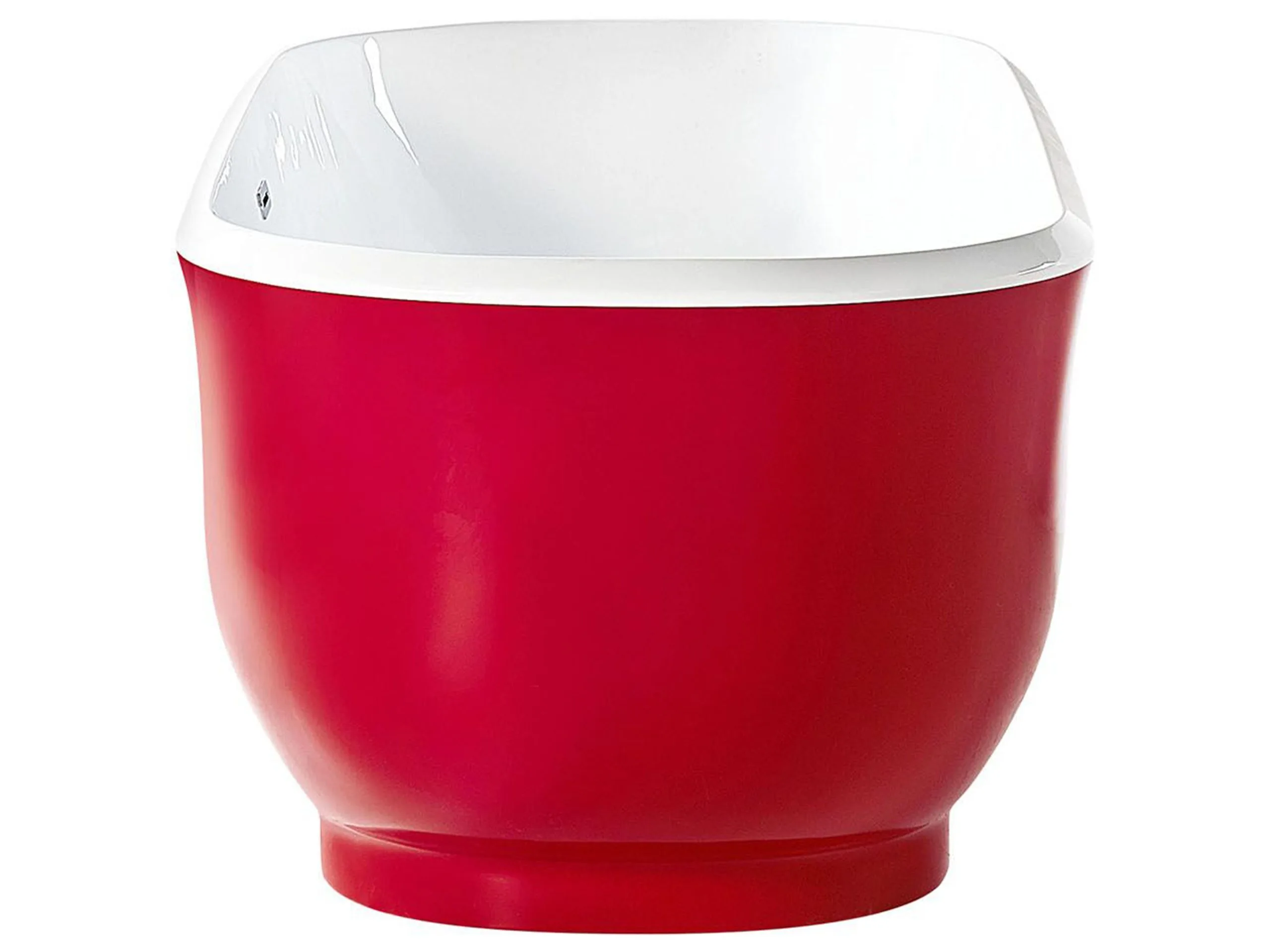 Beliani Wanna Wolnostojąca 170 X 77 Cm Czerwona TESORO - obrazek 5