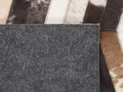 Beliani Dywan Patchwork Skórzany Brązowo-biały AKYELE Różne Rozmiary -Wanny sklep undef src sa picid 780767 type whitesh image