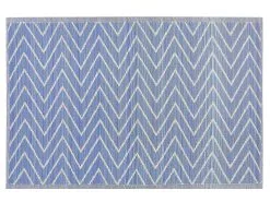 Beliani Dywan Zewnętrzny 120 X 180 Cm Niebieski BALOTRA