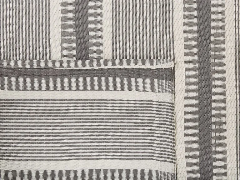 Beliani Dywan Zewnętrzny 160 X 230 Cm Biało-szary MANSA - obrazek 5