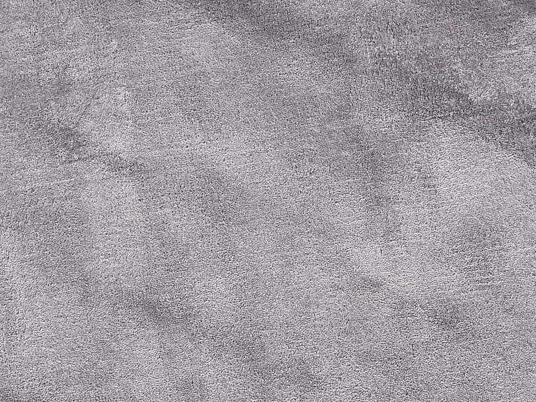 Beliani Dywan Okrągły Z Wiskozy ⌀ 140 Cm Jasnoszary GESI II - obrazek 5