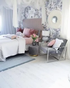 Beliani Lampa Stołowa Szklana Srebrna MADON -Wanny sklep undef src sa picid 800518 type whitesh image