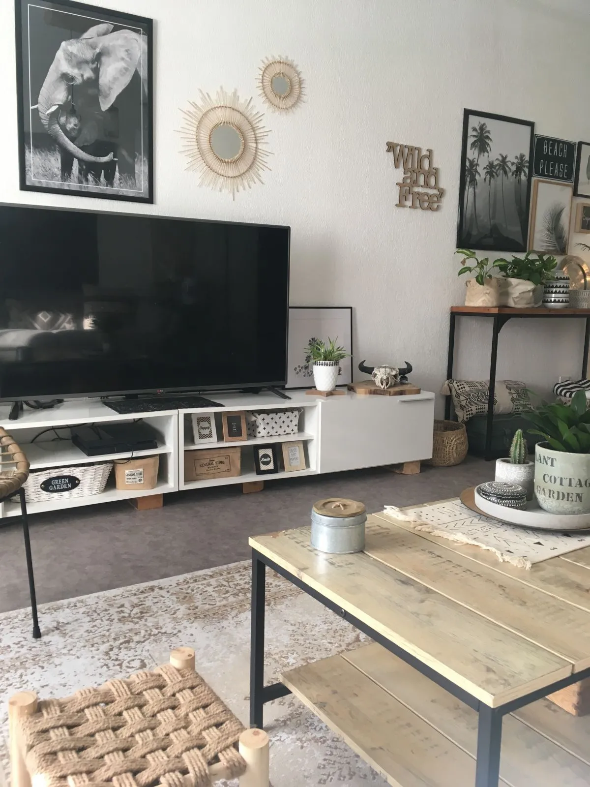 Beliani Dywan Bawełniany Beżowo-szary ALMUS Różne Rozmiary - obrazek 3