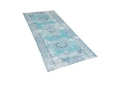 Beliani Dywan Bawełniany Niebieski ALMUS Różne Rozmiary -Wanny sklep undef src sa picid 805035 type whitesh image 1