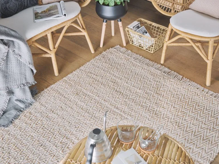 Beliani Dywan Z Juty Beżowy AFRIN Różne Rozmiary - obrazek 2