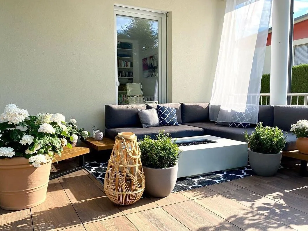 Beliani Dywan Zewnętrzny Dwustronny Czarno-biały ALADANA Różne Rozmiary - obrazek 5