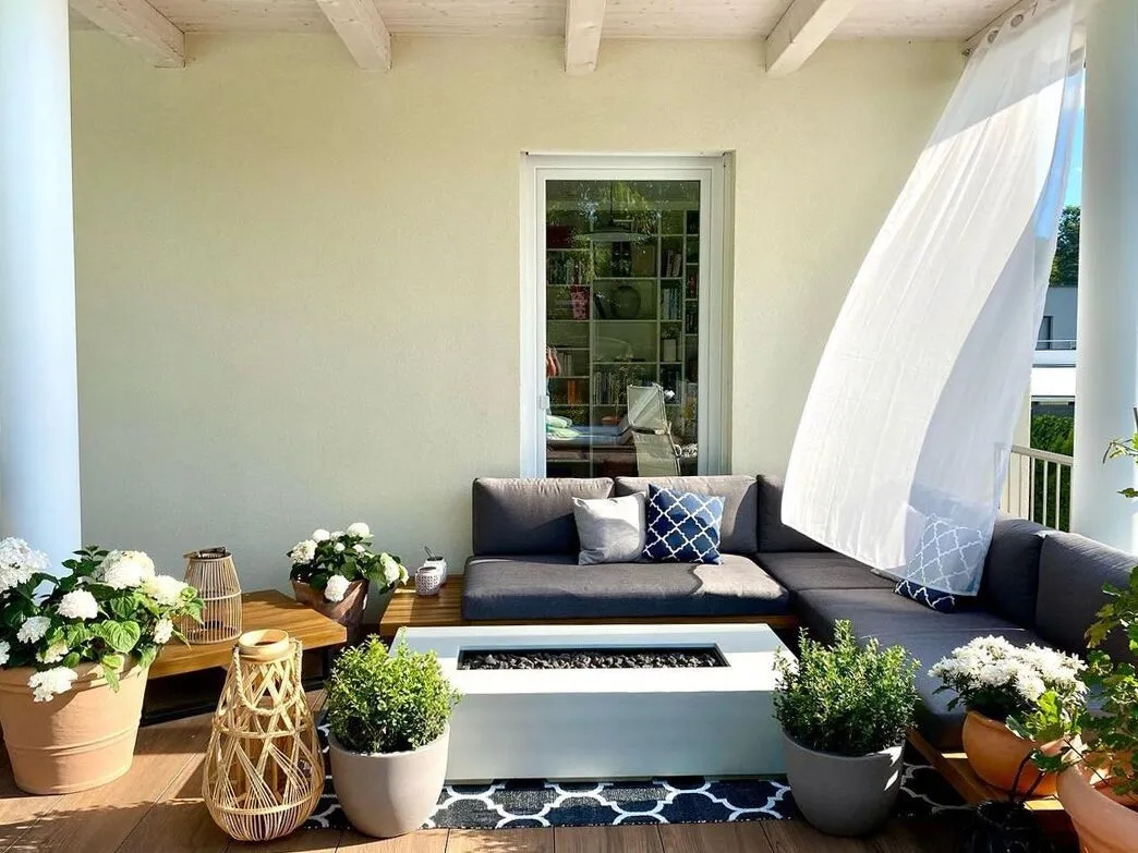 Beliani Dywan Zewnętrzny Dwustronny Czarno-biały ALADANA Różne Rozmiary - obrazek 6