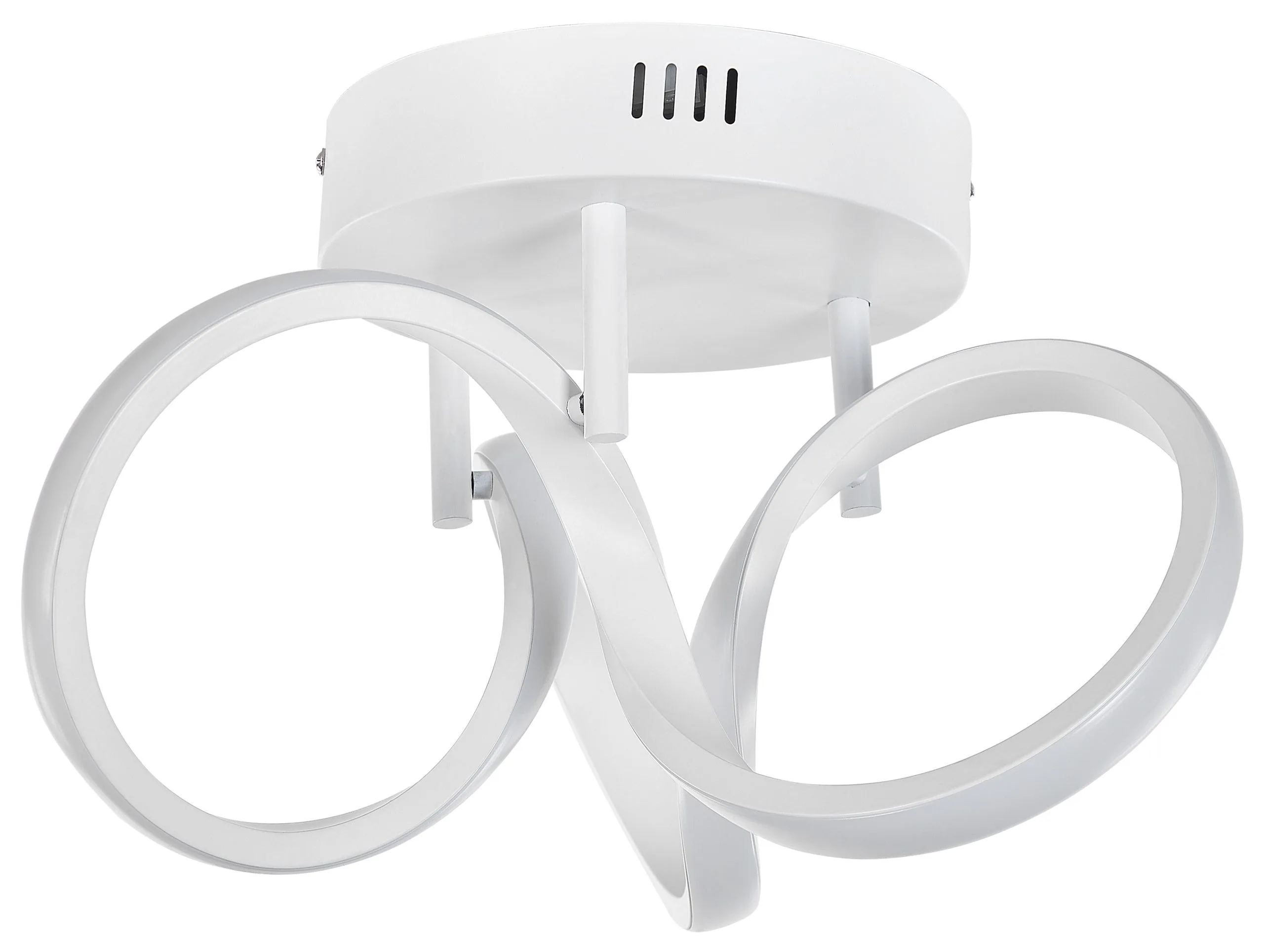 Beliani Lampa Sufitowa LED Metalowa Biała MONGO - obrazek 6