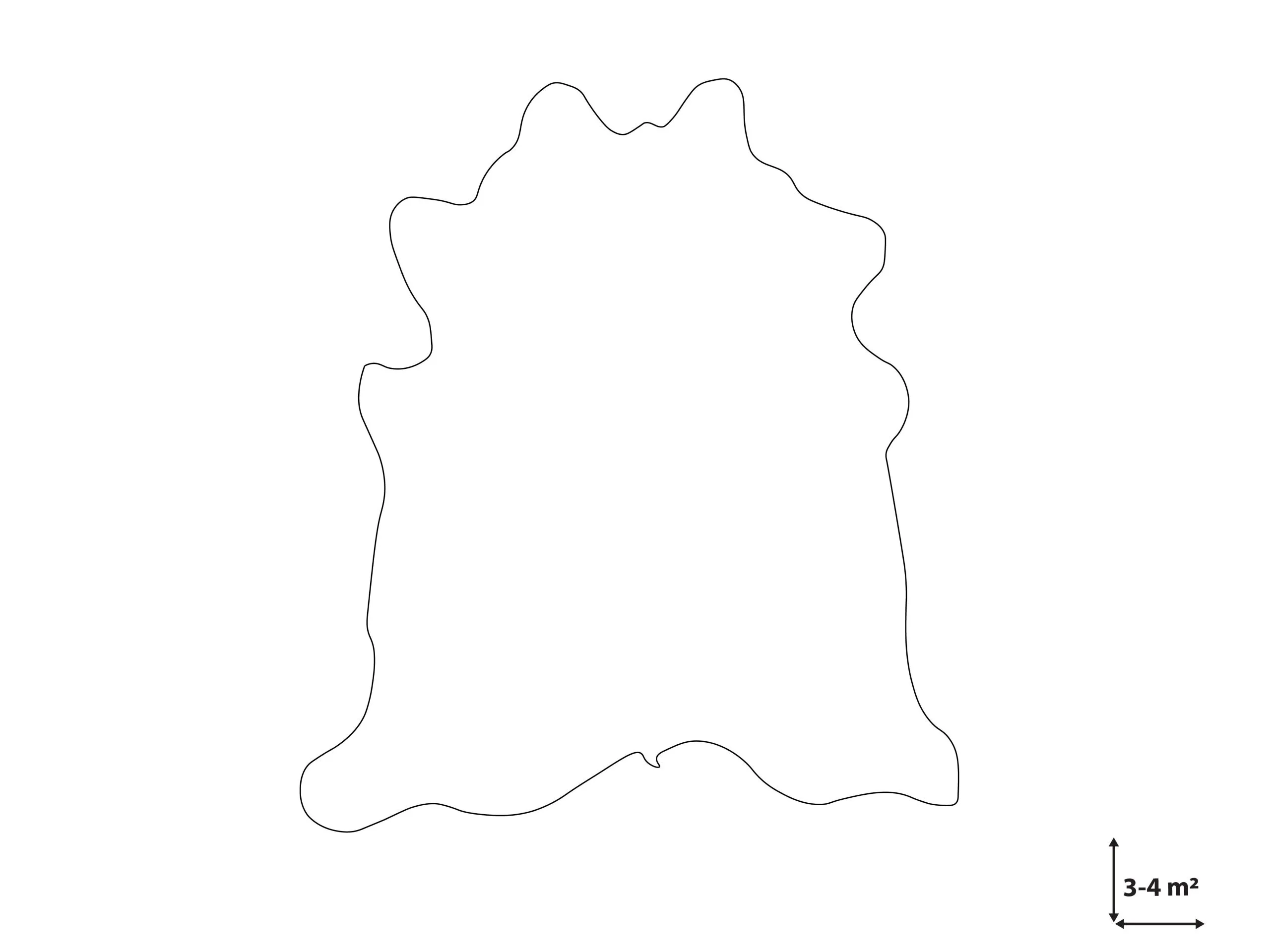 Beliani Skóra Bydlęca Brązowo-biała NASQU Róźne Rozmiary - obrazek 6