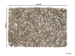 Beliani Dywan Skórzany Brązowy Z Szarym MUT Różne Rozmiary -Wanny sklep undef src sa picid 816223 type whitesh image