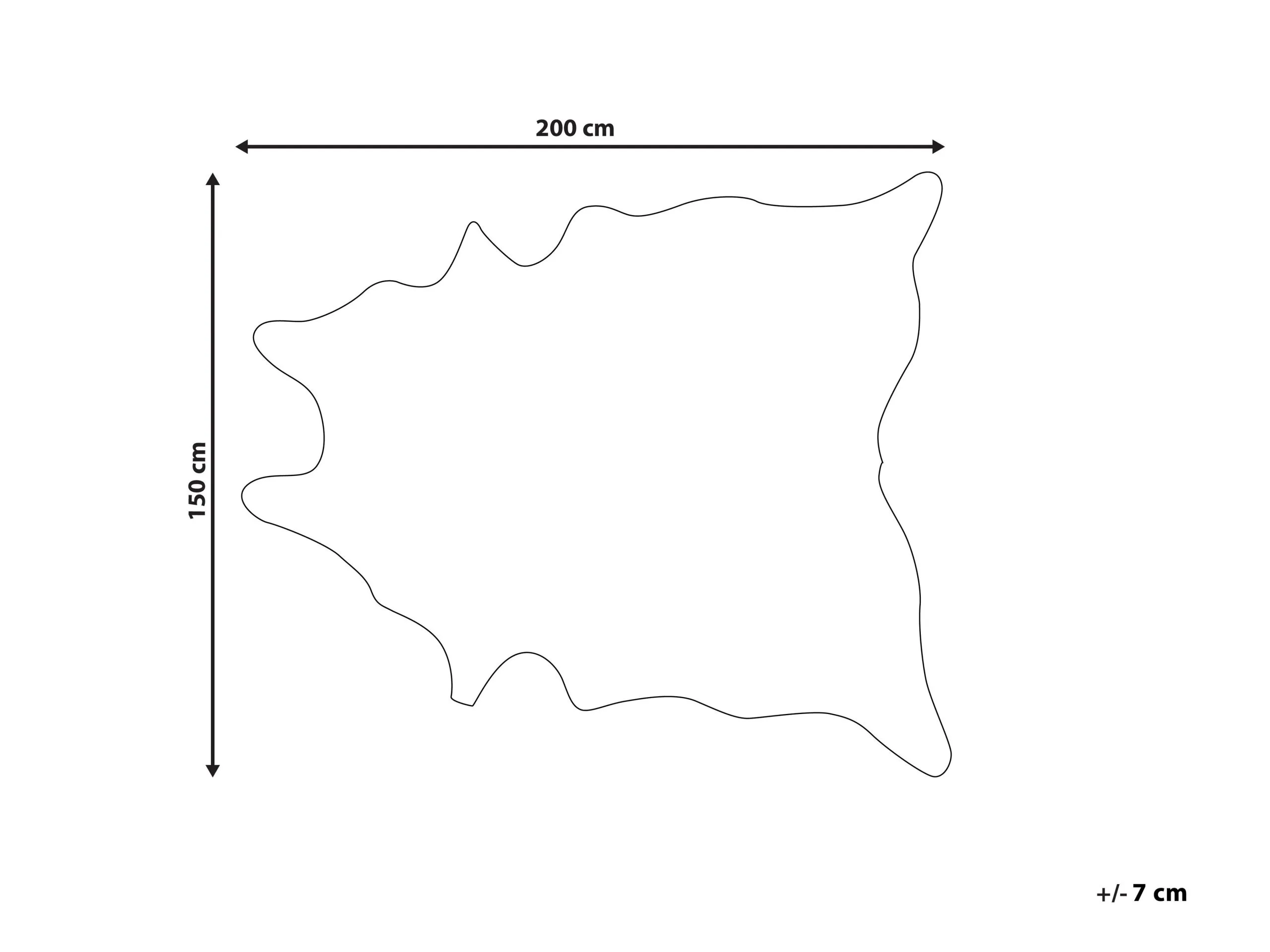 Beliani Dywan Ekoskóra Brązowo-biały BOGONG Różne Rozmiary - obrazek 5