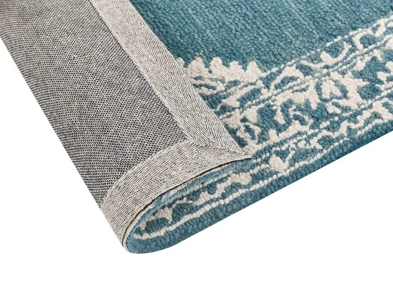 Beliani Dywan Wełniany Biało-niebieski GEVAS Różne Rozmiary - obrazek 4
