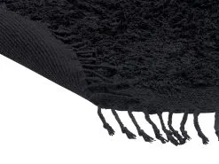 Beliani Dywan Shaggy Okrągły Bawełniany ⌀ 140 Cm Czarny BITLIS -Wanny sklep undef src sa picid 837857 type whitesh image