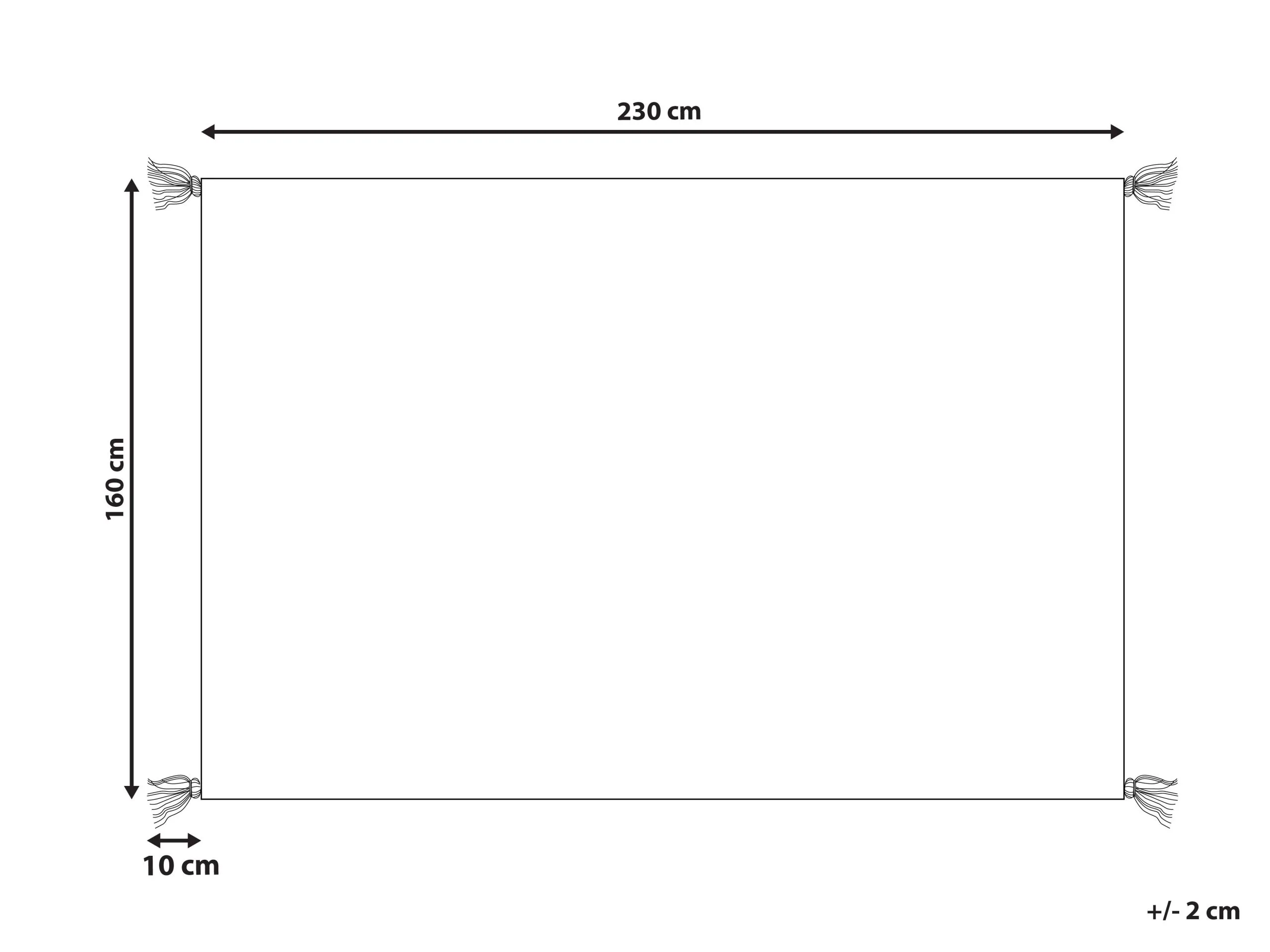 Beliani Dywan Bawełniany Pomarańczowy MUGLA Różne Rozmiary - obrazek 7