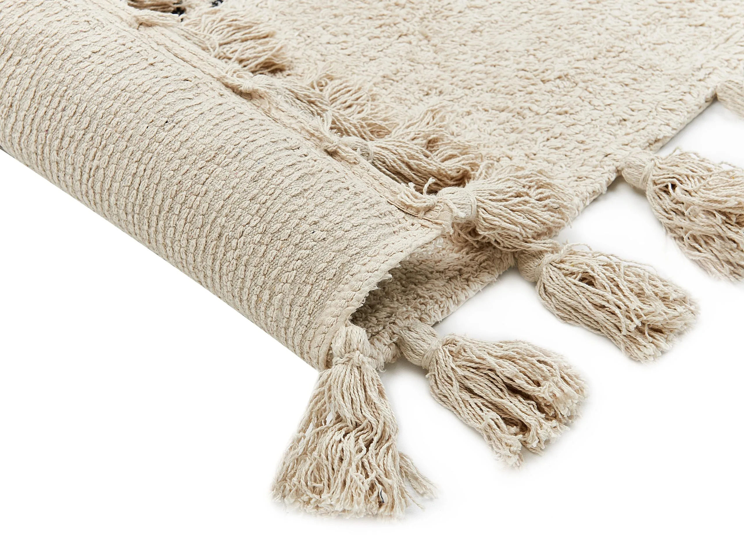 Beliani Dywan Bawełniany Beżowy BULCUK Różne Rozmiary - obrazek 4