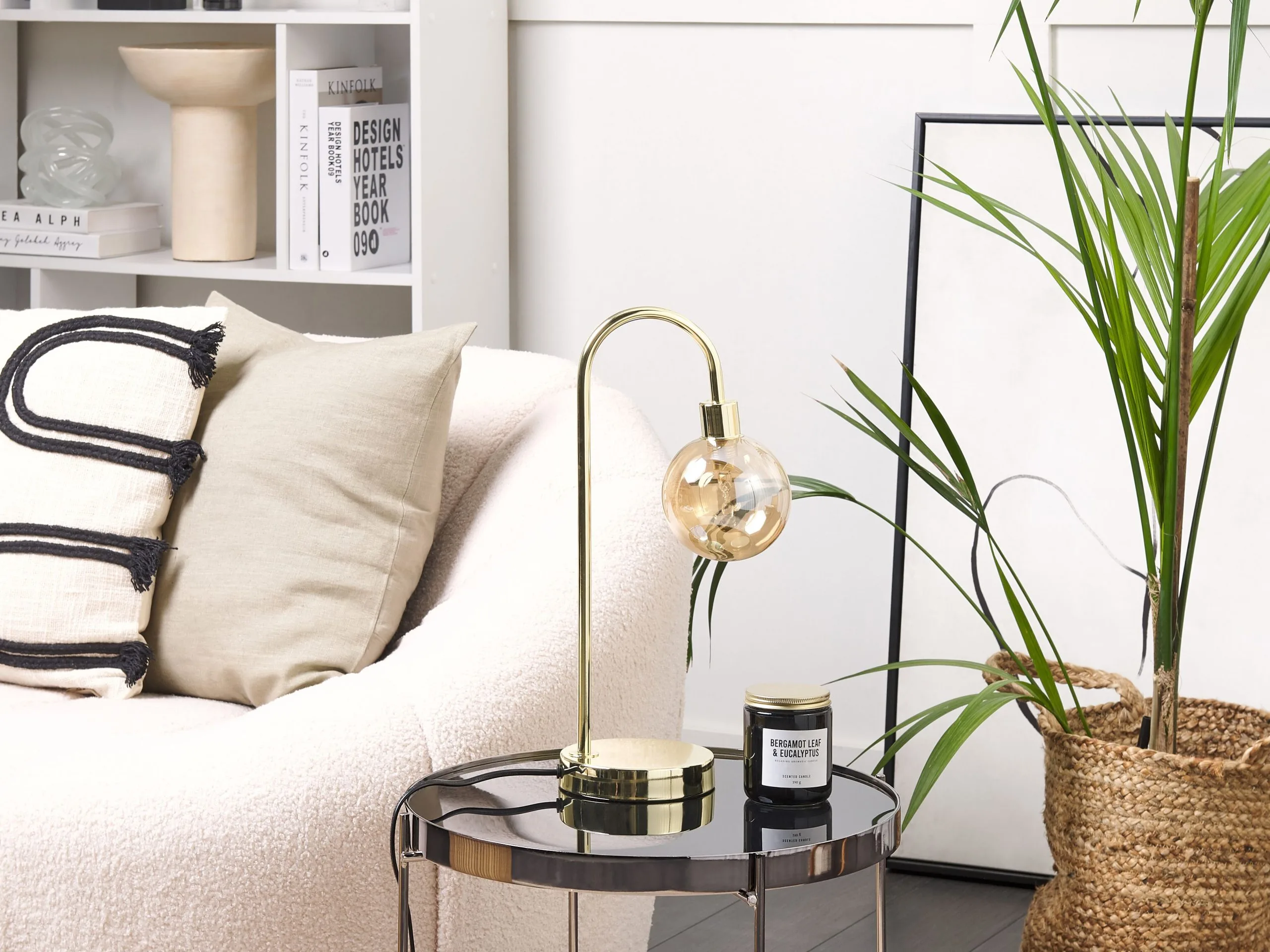 Beliani Lampa Stołowa Metalowa Złota RAMIS - obrazek 3