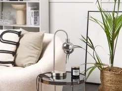 Beliani Lampa Stołowa Metalowa Srebrna RAMIS 8 Beliani Lampa Stołowa Metalowa Srebrna RAMIS -Wanny sklep undef src sa picid 841475 type whitesh image